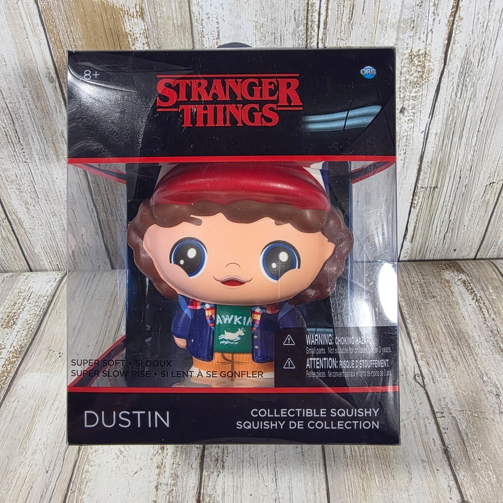 Stranger Things Dustin Collectible Squishy ORB Super Soft Slow Rise Toy NEW
